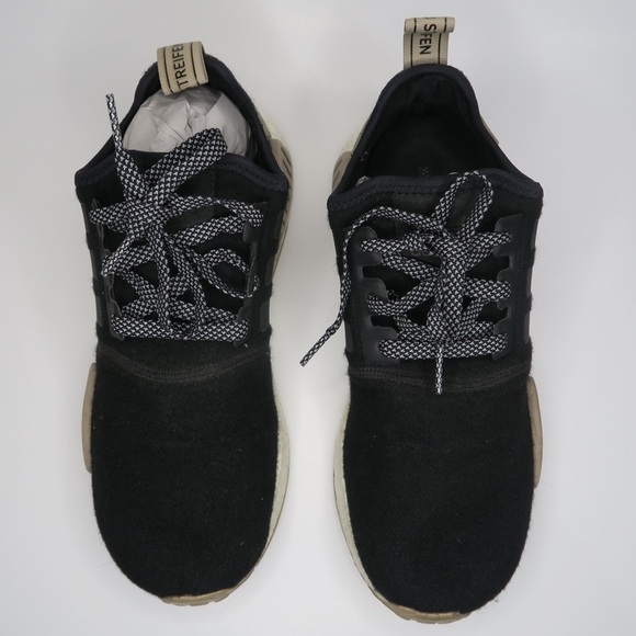 Adidas NMD R1 Trace Khaki Sneakers Wool‎ Black White Champa Exclusive CQ0760 - Picture 6 of 16